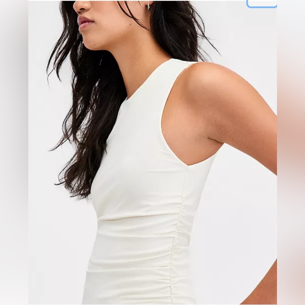 Bar III
Women's Sleeveless Ruched Top, Macy's Exclusive  Color:Crema